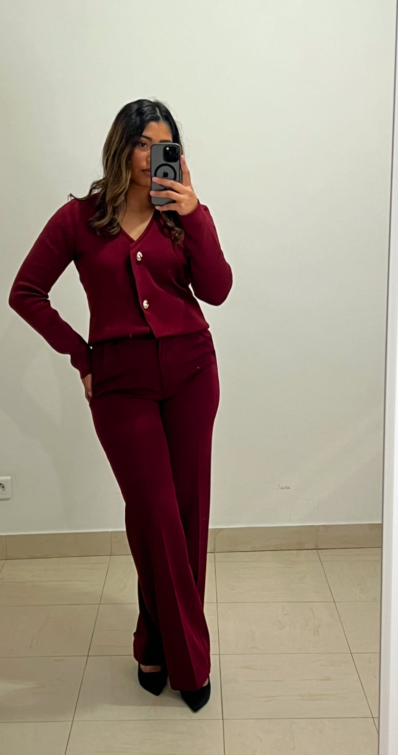 Pantalon bordeaux